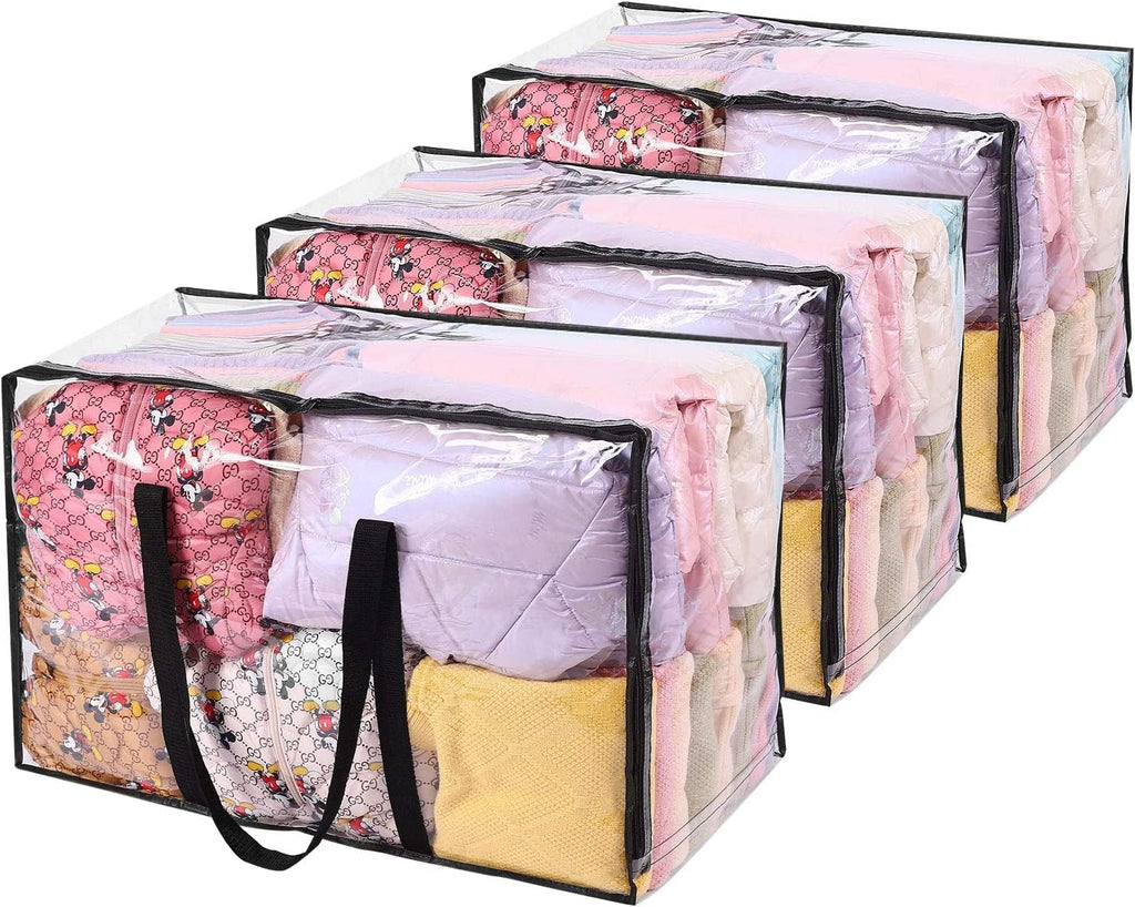 Vieshful 5 Pack Clothes Storage Bags 90L Large Capacity Clothing Organ