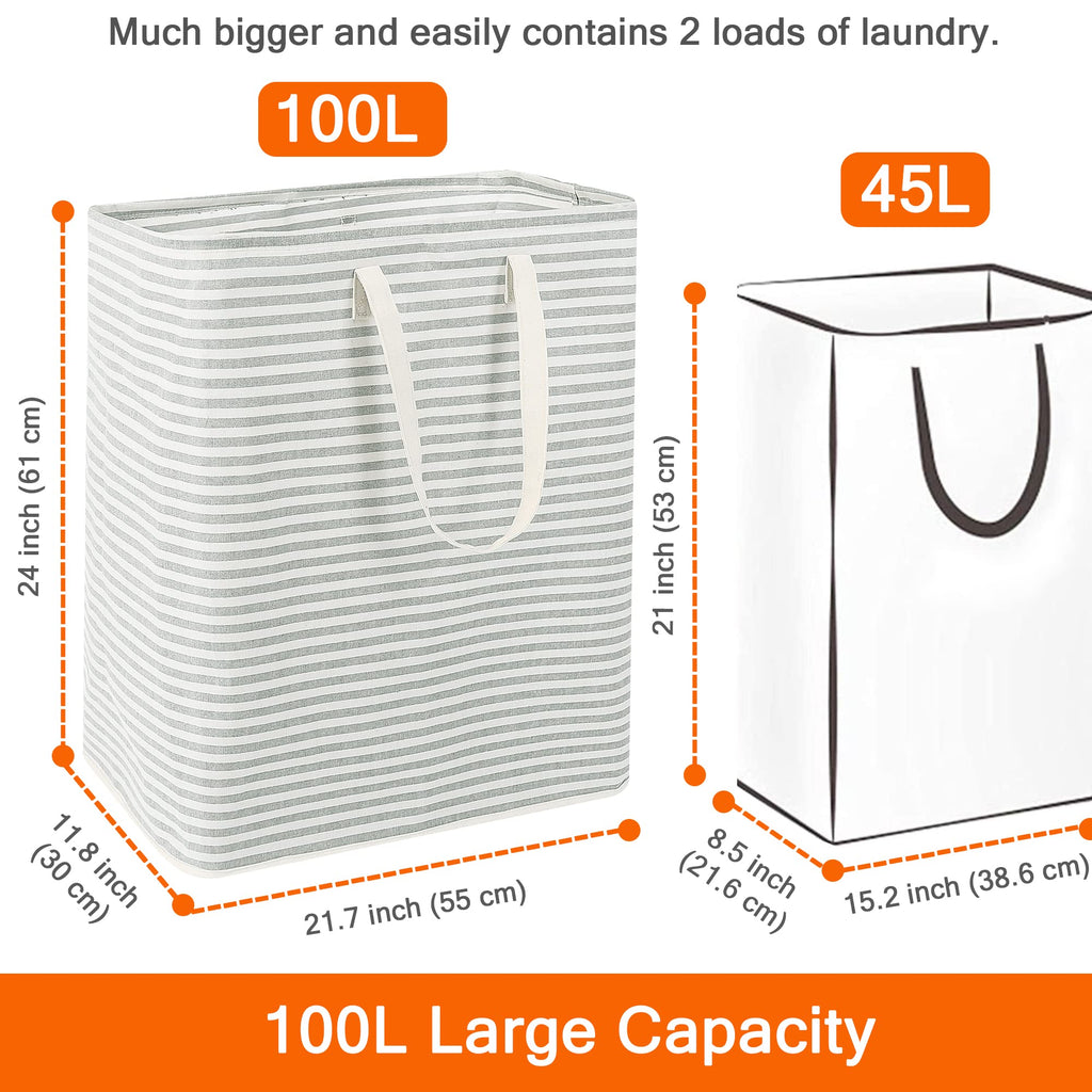 Lifewit Large Capacity Clothes Storage Bag Organizer with Reinforced Handle  Thick Fabric for Comforters, Blankets, Bedding, Foldable wi