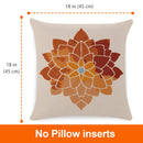 Vieshful Pillow Covers 4pcs Throw Pillow Cover 18x18 Inches Decorative Pillows Floral Couch Pillow Covers for Living Room Couch Bed Sofa