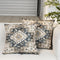 Vieshful 2pcs Pillow Covers Boho Throw Pillow Covers 18x18 Inches Decorative Pillows Floral Couch Pillow Covers for Living Room Couch Bed Sofa