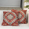 Vieshful 2pcs Boho Pillow Covers - Throw Pillow Cover 18x18 Inches Decorative Pillows Floral Couch Pillow Covers for Living Room Couch Bed Sofa